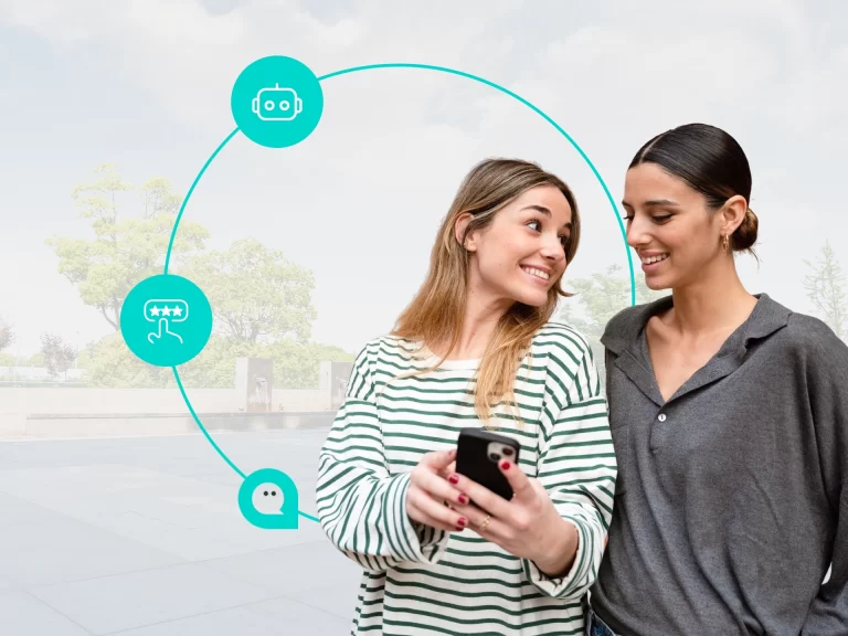 Automatización de la experiencia del cliente en Contact Center con inteligencia artificial, flujos inteligentes y tecnología omnicanal con Omnis Contact Center.