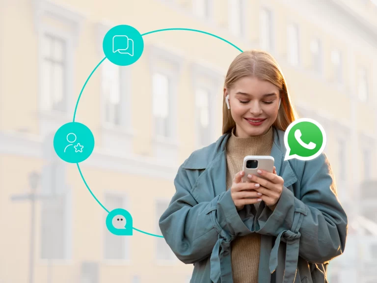 Atención al cliente por WhatsApp integrada en Omnis Contact Center, con chatbots, mensajes automatizados y bandeja omnicanal.