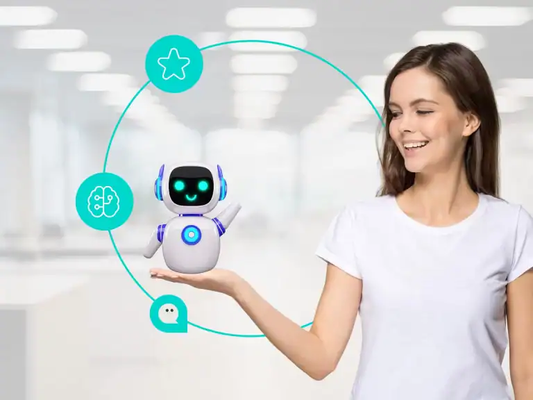 Comparativa entre automatización (bots) y aumento (agentes asistidos por IA) con Omnis Contact Center CX