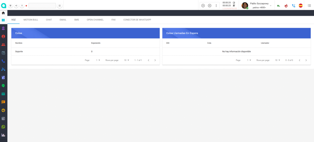 Vista 360° del cliente con Omnis Contact Center CX 2 Agente Omnicanal 360°