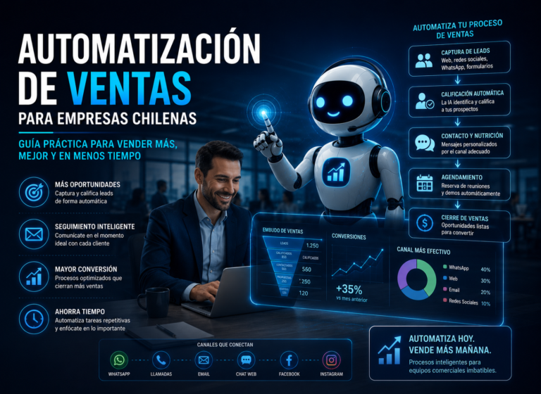 Automatización de ventas para empresas chilenas: guía práctica 3 Automatización de ventas para empresas chilenas mediante un contact center omnicanal