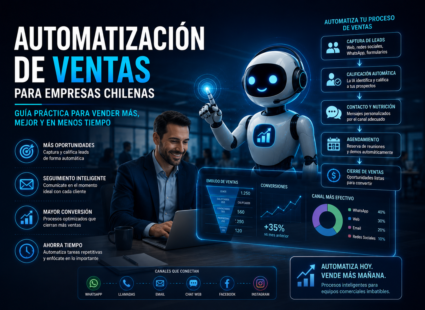 Automatización de ventas para empresas chilenas: guía práctica 1 Automatización de ventas para empresas chilenas mediante un contact center omnicanal