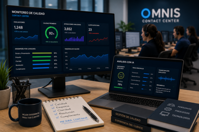 Monitoreo de calidad en Contact Center: guía para usar IA 2 Monitoreo de calidad en Contact Center