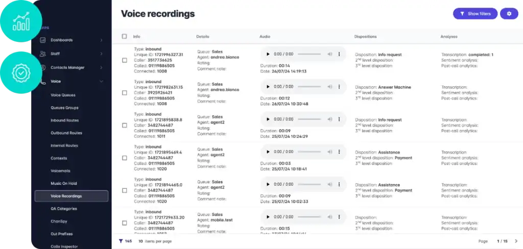 Analítica conversacional en Contact Center: guía para tomar acción 2 Análisis posterior a la llamada y categorías de QA en Xcally