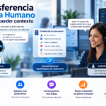 Transferencia de IA a humano en un Contact Center con contexto conversacional compartido