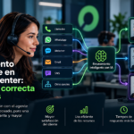 Enrutamiento inteligente en Contact Center distribuyendo interacciones entre agentes