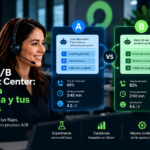Pruebas A/B en Contact Center para comparar la atención humana y los agentes IA