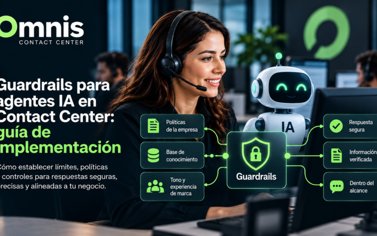 Guardrails para agentes IA en Contact Center durante una interacción omnicanal